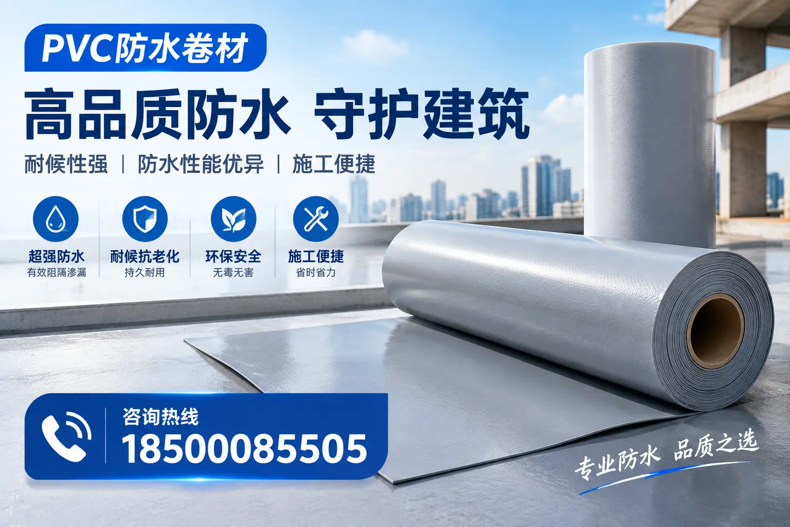 PVC防水卷材的防水效果评测，适合湘潭的科学依据